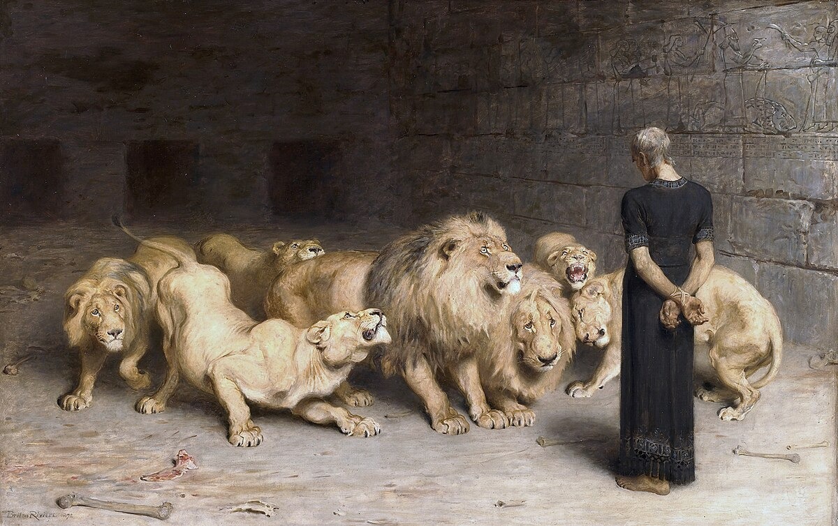 Daniel in the lions'Dan - Briton Revière