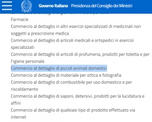 Il decreto parla chiaro: i negozi per animali restano aperti